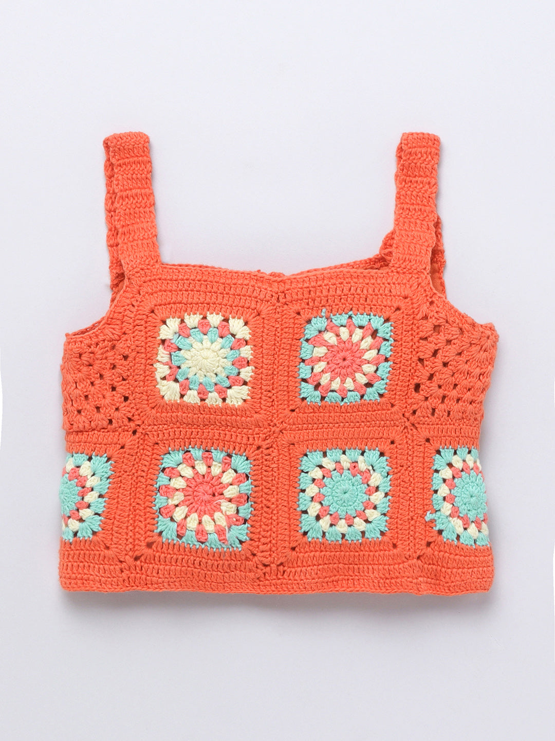 Girls Cotton Crochet Top