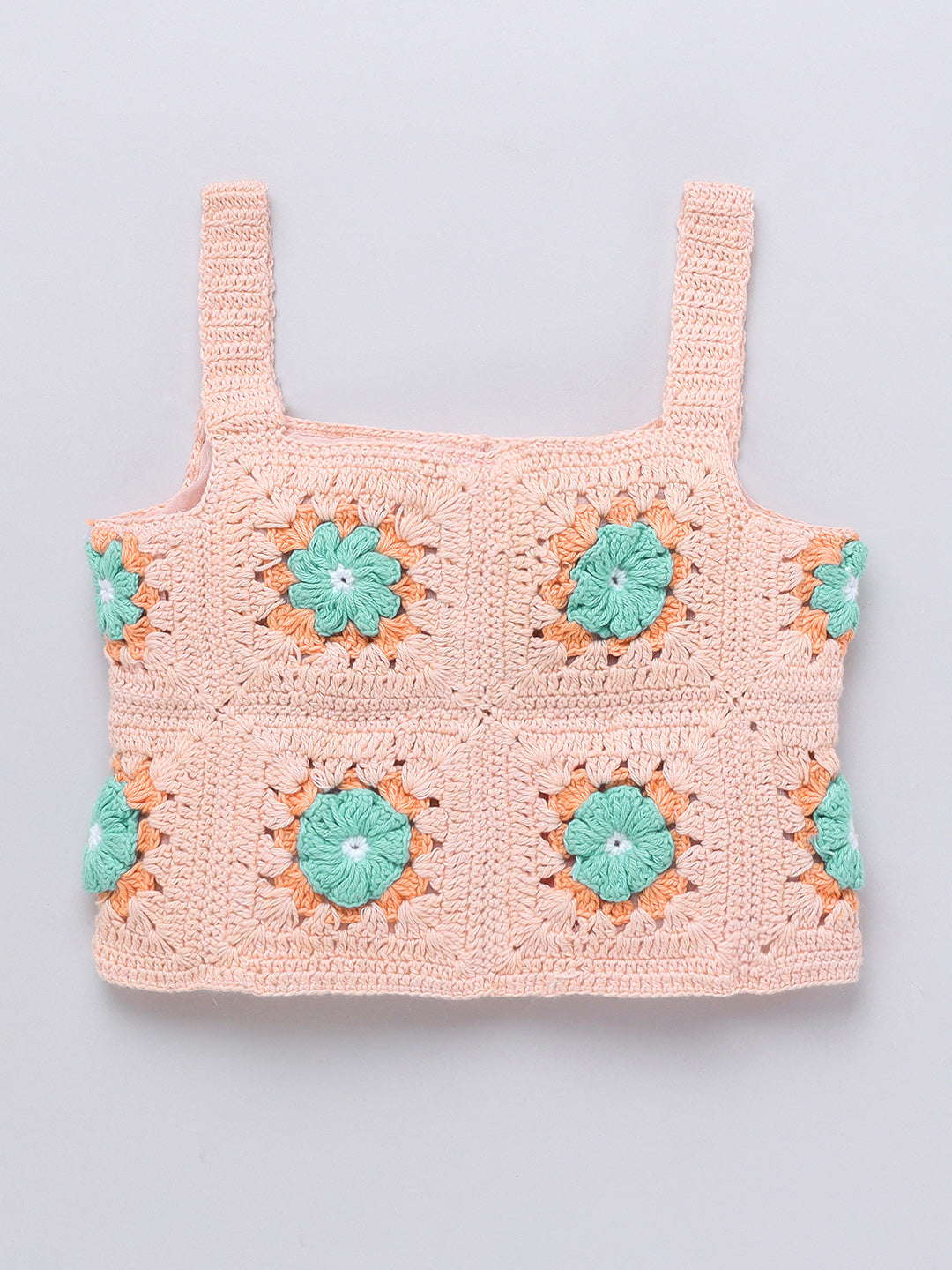 Girls Cotton Crochet Top