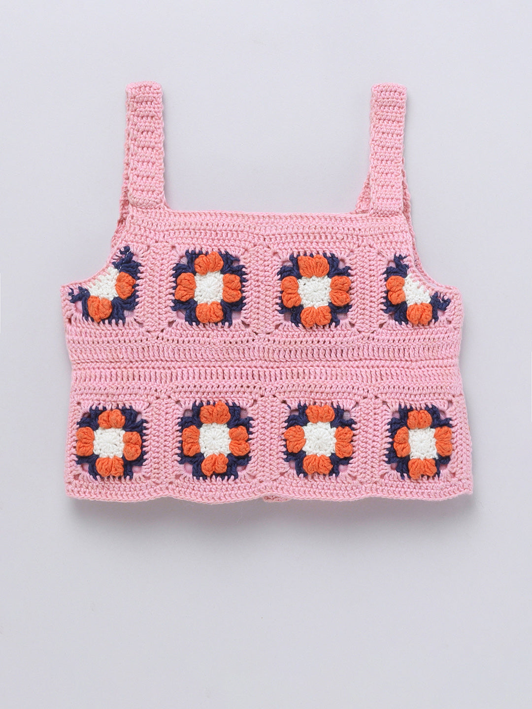 Girls Cotton Crochet Top