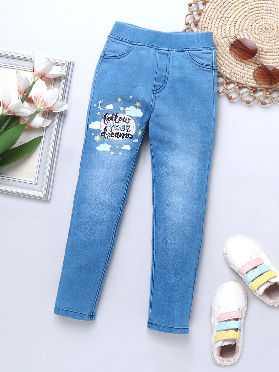 Girls Cotton Denim Jeans