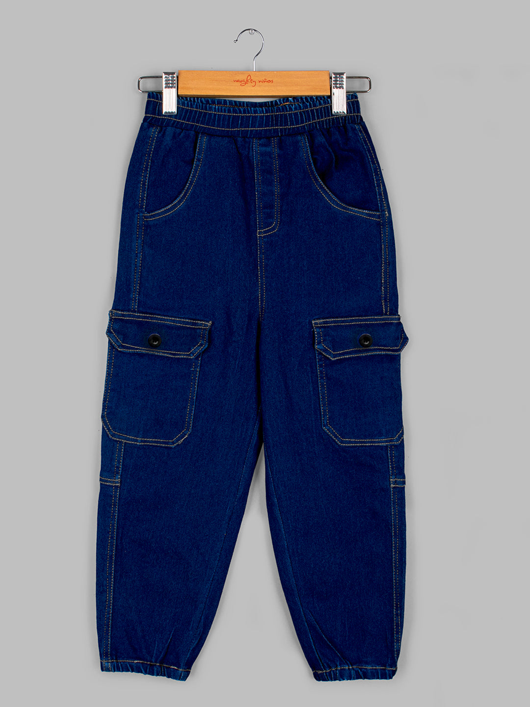 Boys Cotton Denim Cargo