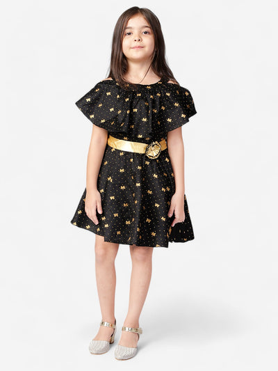 Girls Cotton Printed Dress