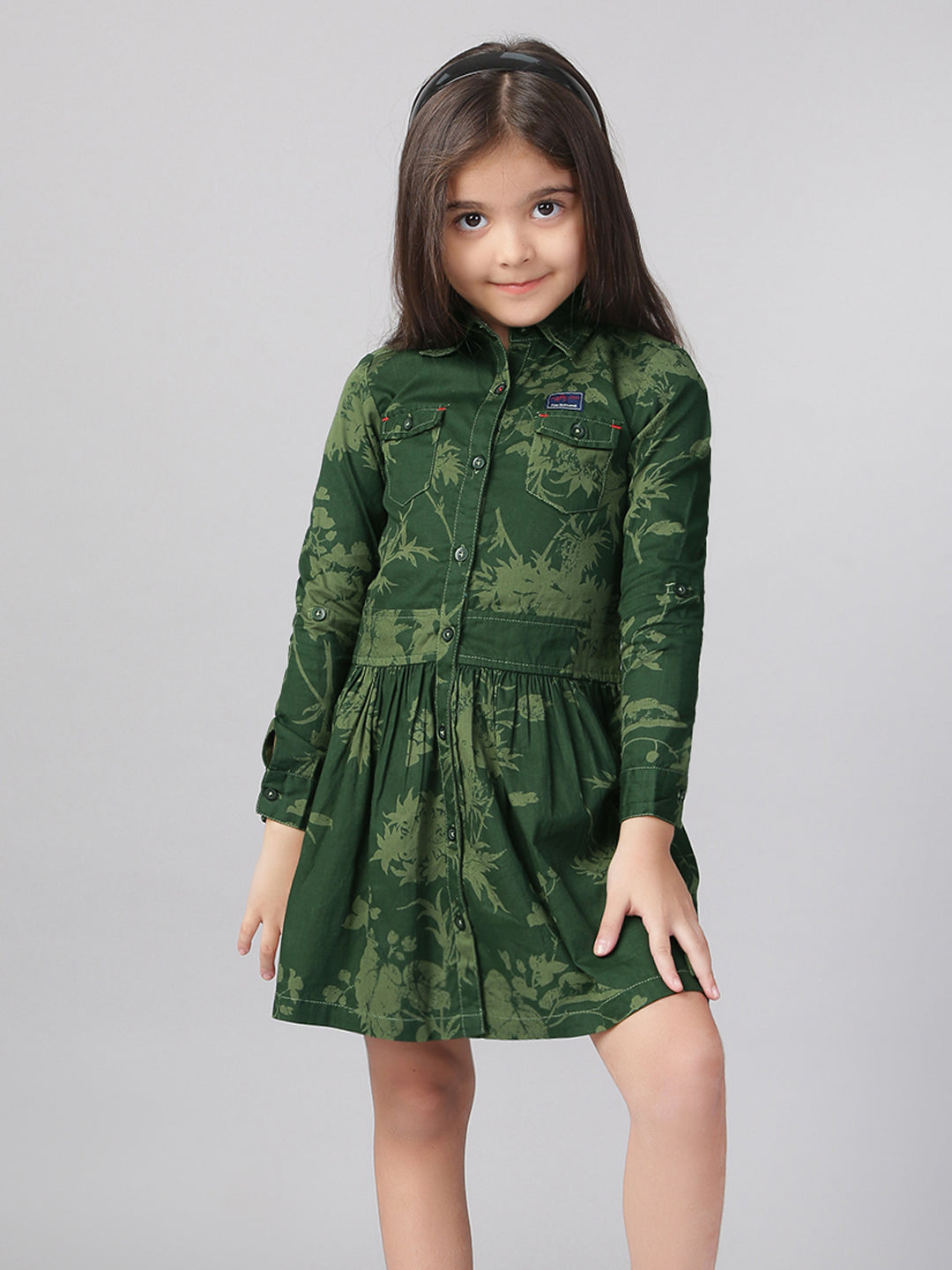 Girls Cotton Shirt Dress