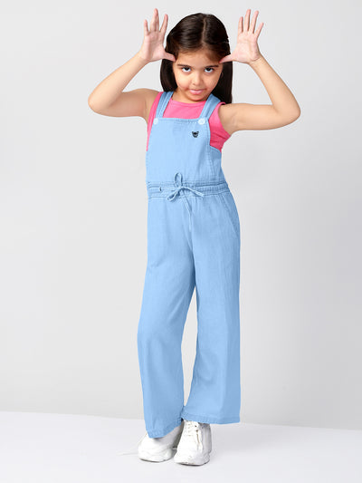 Girls Cotton Dungaree with T-Shirt