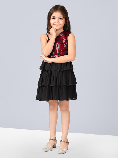 Girls Sequin Party Dress