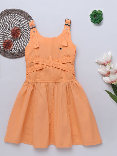 Girls Cotton Flared Dress