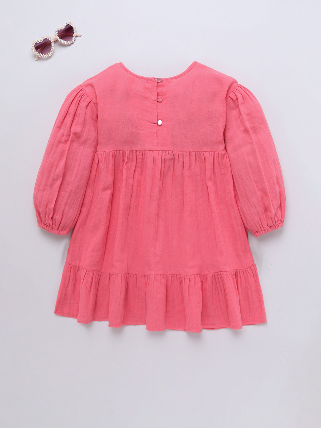 Girls Cotton Flared Dress