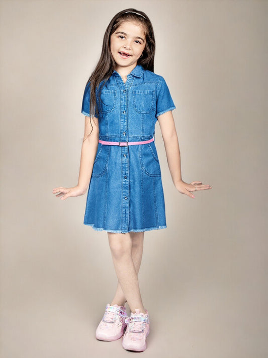 Wonder Nation Girls School Uniform Button-Up Shirt Dress, Sizes 4-16 -  Walmart.com