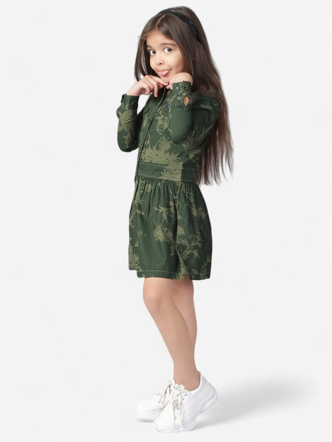 Girls Cotton Shirt Dress